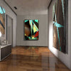 Abstract_artwork_artist_Bing_Hitchcock_Entitled_Atmosfear_bullfighter_depicted_withbull